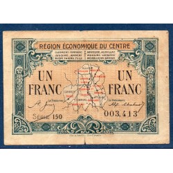 Centre 1 franc  TB+ 1924 Pirot 7 Billet de la chambre de Commerce