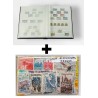 Lot 100 timbres France différents + album de collection