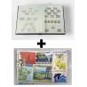 Lot 100 timbres monde différents + album de collection