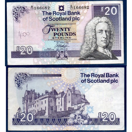 Ecosse Pick N°354c, Billet de banque de 20 pounds 1999