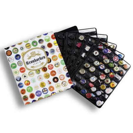 Classeur capsules de bière GRANDE, livré avec 5 feuilles Classeur capsules de bière GRANDE, livré avec 5 feuilles