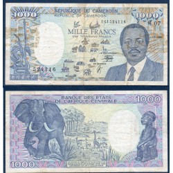 Cameroun Pick N°26b, Billet de banque de 1000 Francs 1990