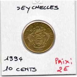 Seychelles 10 cents 1994 FDC, KM 48 pièce de monnaie