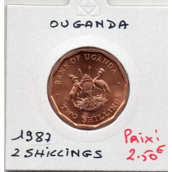 Ouganda 2 shillings 1987 FDC, KM 28 pièce de monnaie