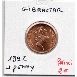 Gibraltar 1 penny 1992 FDC, KM 20 pièce de monnaie