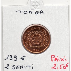 Tonga 2 seniti 1996 FDC KM 67 pièce de monnaie