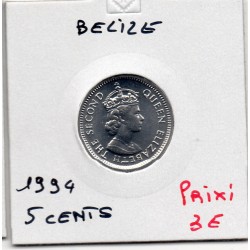 Belize 5 cents 1994 FDC, KM 34a pièce de monnaie