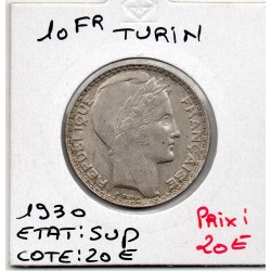 10 francs Turin Argent 1930 Sup, France pièce de monnaie