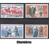 Timbres Andorre Yvert No 167-170 Faits Historiques neufs * charnières 1963