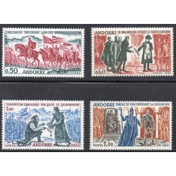 Timbres Andorre Yvert No 167-170 Faits Historiques neufs ** 1963