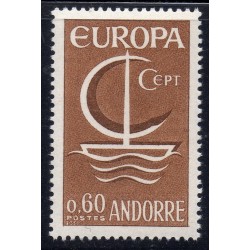 Timbre Andorre Yvert No 178 Europa neuf ** 1966