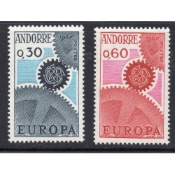 Timbres Andorre Yvert No 179-180 Europa neufs ** 1967