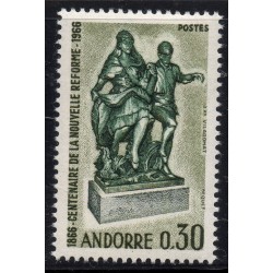 Timbre Andorre Yvert No 181 Reforme administrative neuf ** 1967
