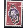 Timbre Andorre Yvert No 182 réseau téléphonique neuf ** 1967