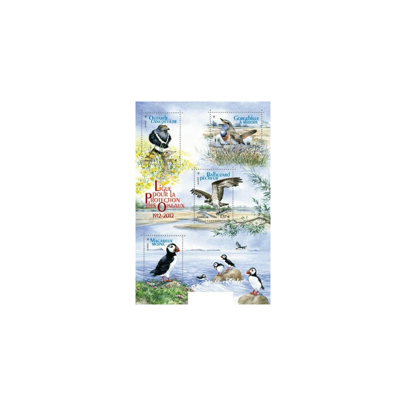 Bloc Feuillet France Yvert F4656 Ligue de protection des oiseaux LPO