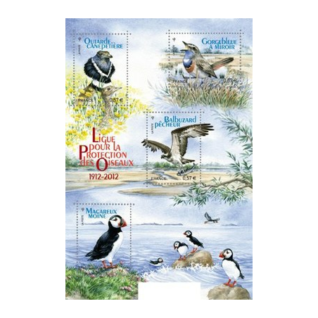 Bloc Feuillet France Yvert F4656 Ligue de protection des oiseaux LPO