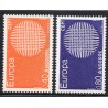 Timbres Andorre Yvert No 202-203 Europa neufs ** 1970