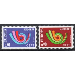 Timbres Andorre Yvert No 226-227 Europa neufs ** 1973