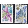 Timbres Andorre Yvert No 261-262 Europa Paysages neufs ** 1977