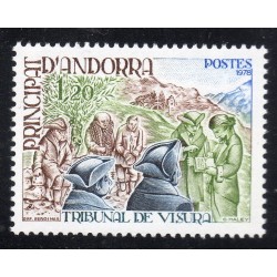 Timbre Andorre Yvert No 272 Tribunal de Visura neuf ** 1978