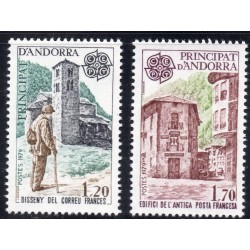 Timbres Andorre Yvert No 276-277 Europa Histoire postale neufs ** 1979