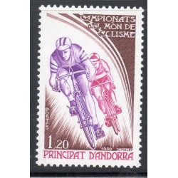 Timbre Andorre Yvert No 288 Sport Cyclisme neuf ** 1980
