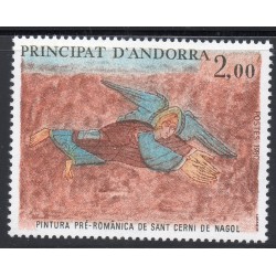 Timbre Andorre Yvert No 290 Fresque Sant cerni de Nagol neuf ** 1980