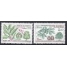 Timbres Andorre Yvert No 331-332 Nature, flore arbres neufs ** 1984