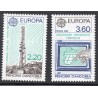 Timbres Andorre Yvert No 369-370 Europa Transports et Communications neufs ** 1988