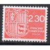 Timbre Andorre Yvert No 387 Blason 2.30F neuf ** 1990