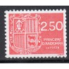 Timbre Andorre Yvert No 409 Blason 2.50F neuf ** 1991