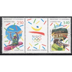 Timbres Andorre Yvert No 419A Jeux olympique Barcelonne neufs ** 1992