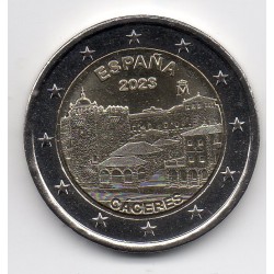 2 euro commémorative Espagne 2023 Ville de Caceres piece de monnaie €