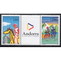 Timbres Andorre Yvert No 450A Sports neufs ** 1994