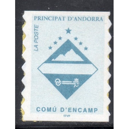 Timbre Andorre Yvert No 485 Comu D'Encamp Adhésif 1997