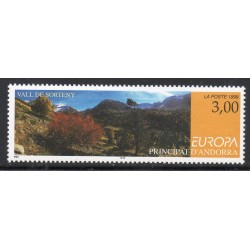 Timbre Andorre Yvert No 514 Europa, vallée de Sorteny neuf ** 1999