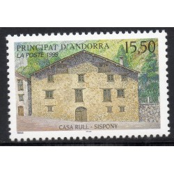 Timbre Andorre Yvert No 522 La maison Rull à Sispony neuf ** 1999