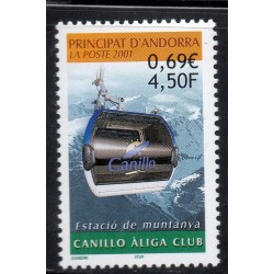 Timbre Andorre Yvert No 540 Canillo Aliga Club neuf ** 2001