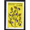 Timbres Andorre Yvert No 570 Flore, fruit Myrtille neuf ** 2002