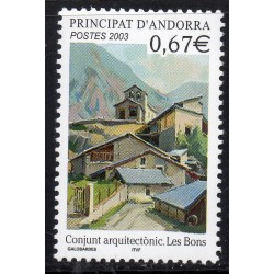 Timbres Andorre Yvert No 578 Village, Les Bons neuf ** 2003