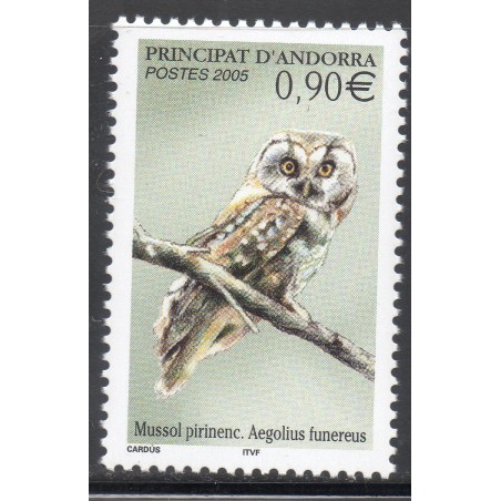 Timbres Andorre Yvert No 607 Faune, oiseau neuf ** 2005