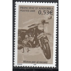 Timbre Andorre Yvert No 614 Motocyclisme neuf ** 2005