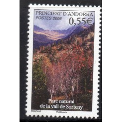 Timbre Andorre Yvert No 628 Parc de la vallée de Sorteny neuf ** 2006