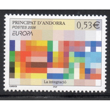 Timbre Andorre Yvert No 627 Europa, intégration neuf ** 2006