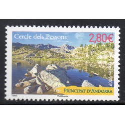 Timbre Andorre Yvert No 676 Cercle dels Pessons neuf ** 2009