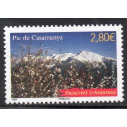 Timbre Andorre Yvert No 689 Pic de Casamanya neuf ** 2010