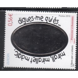 Timbre Andorre Yvert No 694 Europa, les livres, Le miroir magique neuf ** 2010