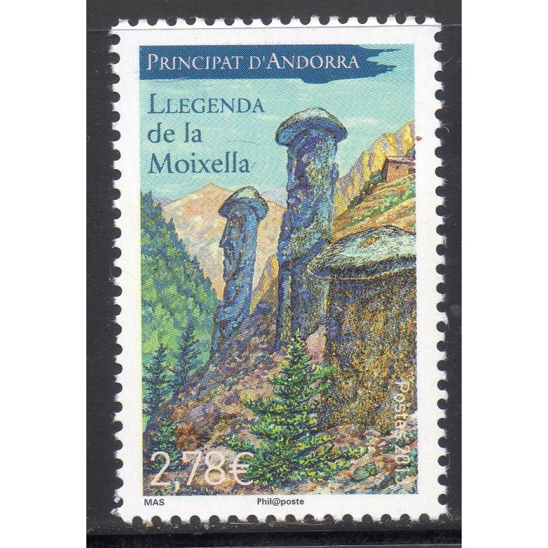 Timbres Andorre Yvert No 734 Légende des soldats neuf ** 2013