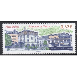 Timbres Andorre Yvert No 738 Place Rebes neuf ** 2013