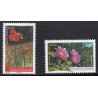 Timbres Andorre Yvert No 742-743 Flore, Fleurs, coquelicot et Pivoine neuf ** 2013